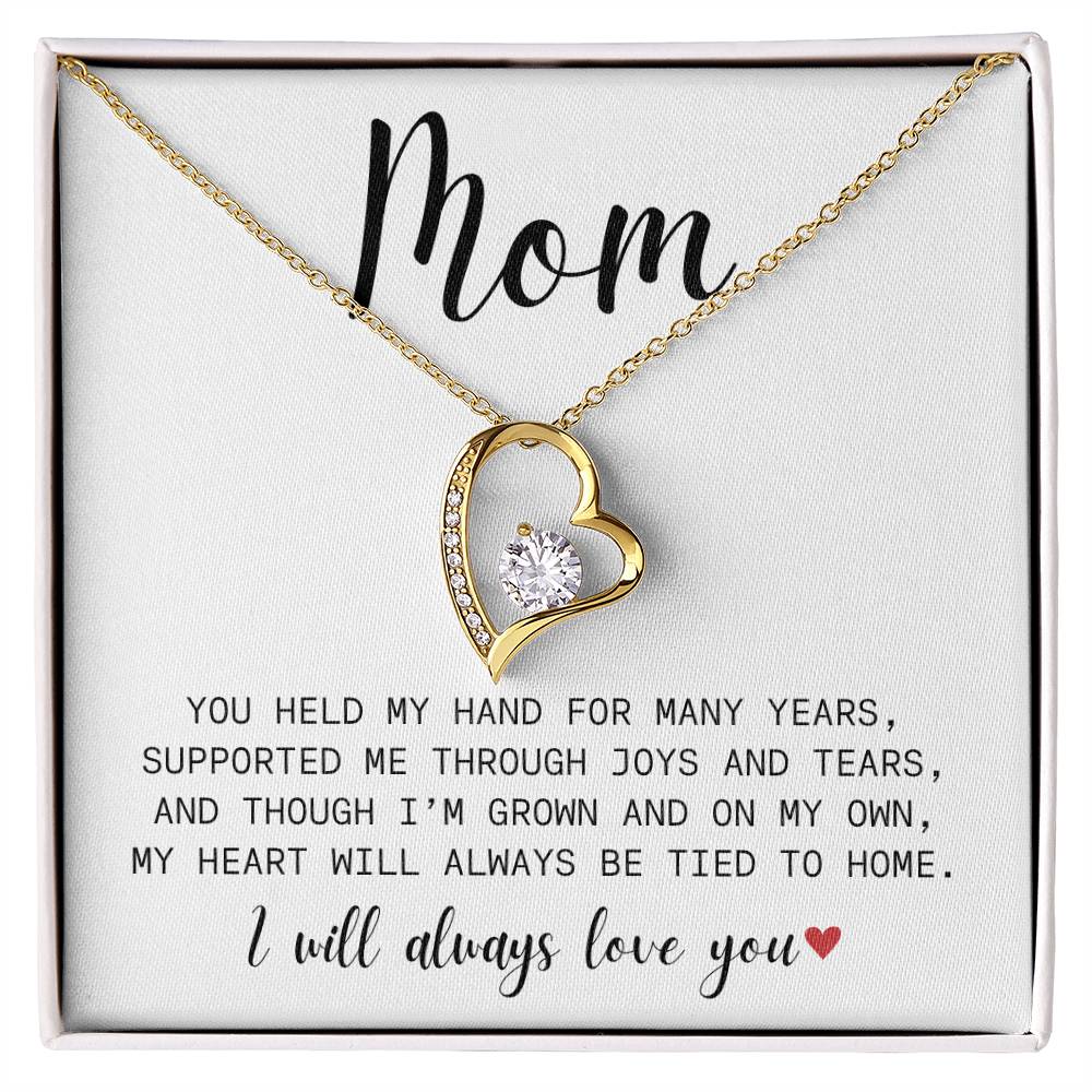 Mom| You Held My Hand| Forever Love Necklace