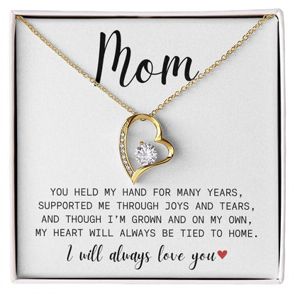 Mom| You Held My Hand| Forever Love Necklace