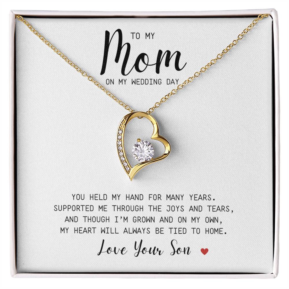 MOM | To My Mom | You Held My Hand | On My Wedding Day | Forever Love Necklace