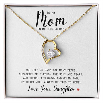 MOM | To My You Held My Hand | Wedding | Love Your Daughter | Forever Love Necklace