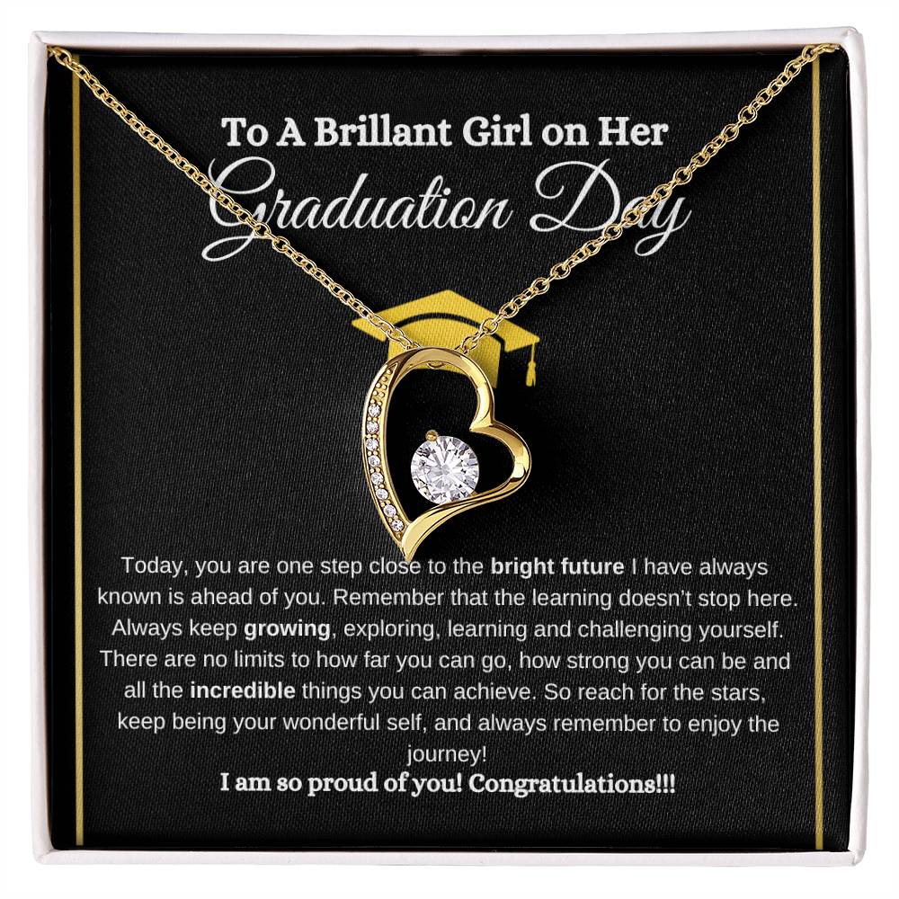 TO MY BRILLANT GIRL ON HER GRAUATION DAY | Graduation Day | Forever Love Necklace