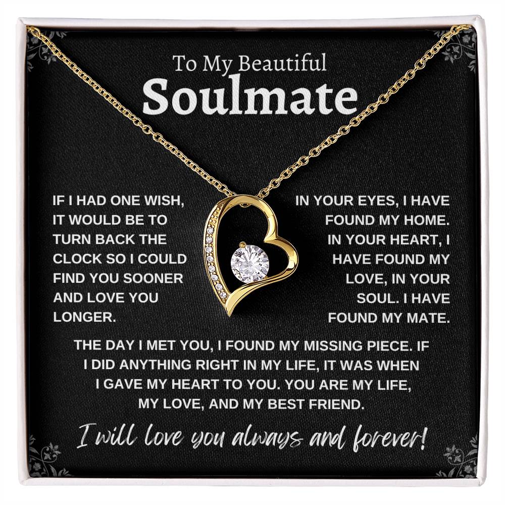 TO MY BEAUTIFUL SOULMATE | Forever Love Necklace