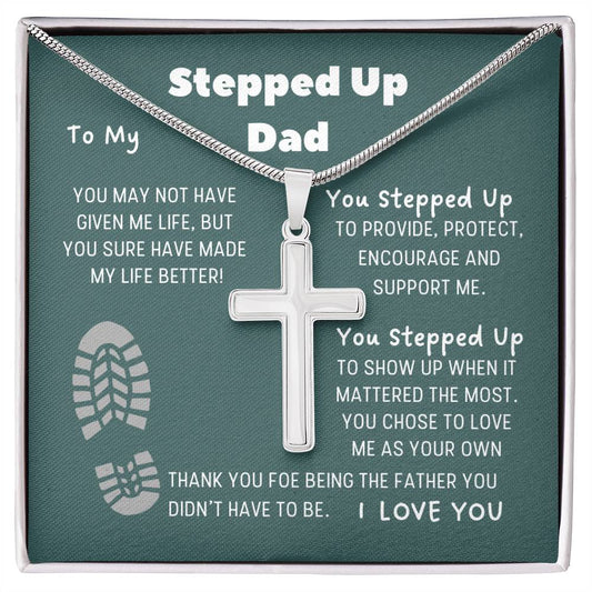 STEPPED UP DAD | Cross Necklace