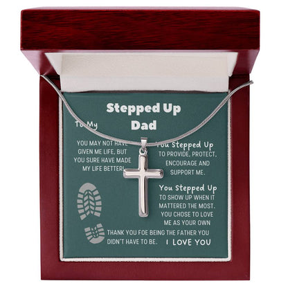 STEPPED UP DAD | Cross Necklace