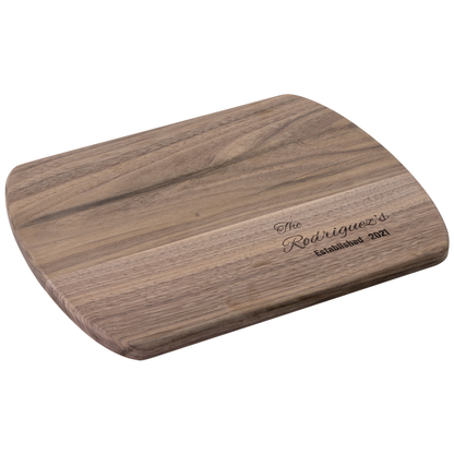 Personalized Family Name Hardwood Cutting Board